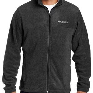 Columbia Men’s Full-Zip Fleece Jacket - Dark Gray